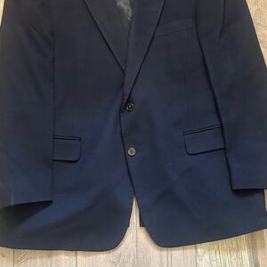 Classic Blue Sport Coat with Notched Lapels